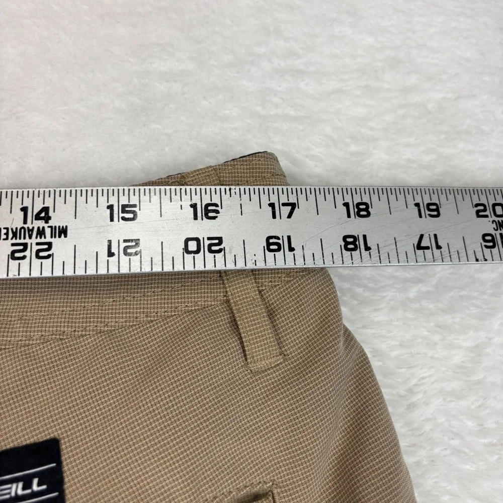 ONeill Mens 34 Hybrid Shorts Khaki Tan Quick Dry Casual Board Shorts